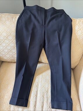 Ann Taylor Black Cropped Dress Pants